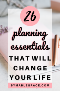 The Ultimate List of Planning Essentials