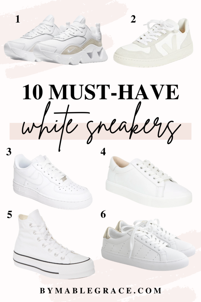 10 White Sneakers Every Woman Needs In Their Closet - by mable grace