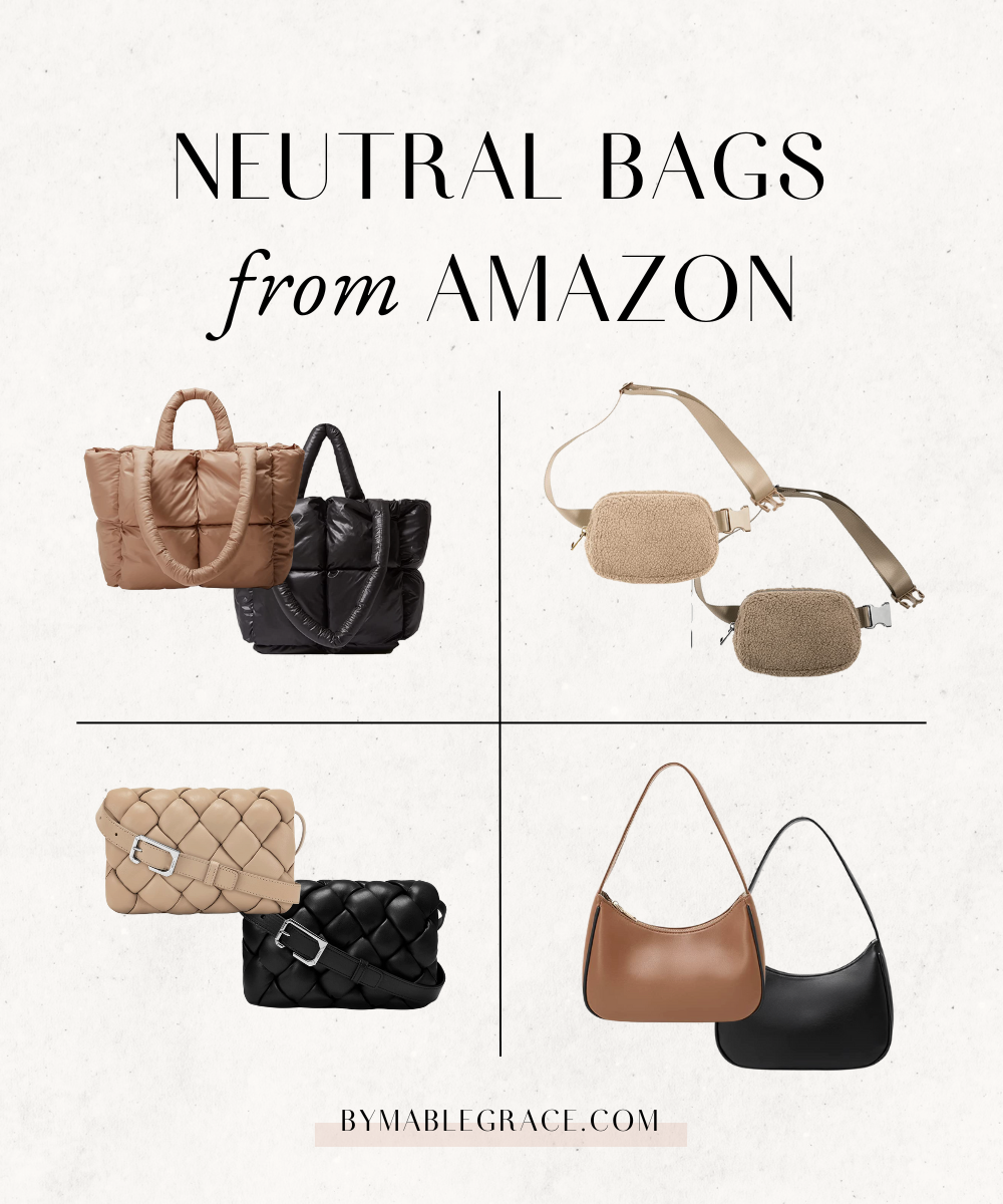 Neutral Bags from Amazon to Obsess Over - by mable grace
