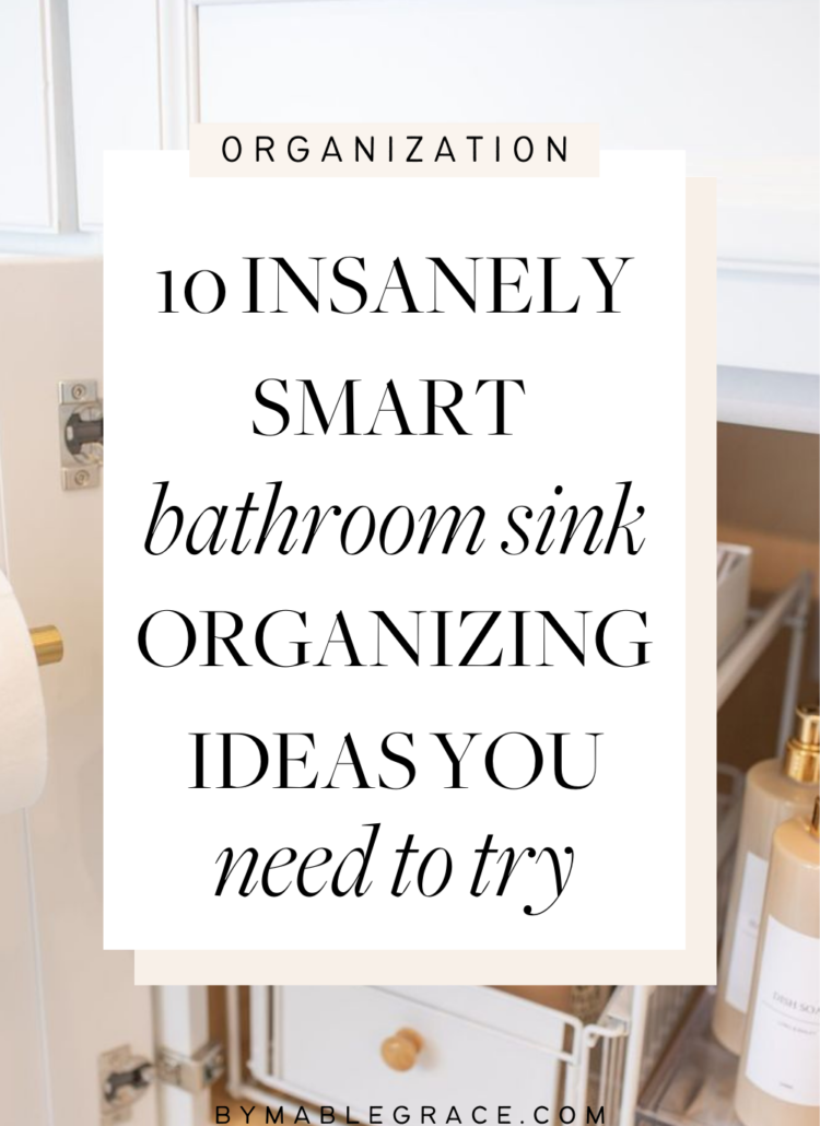 bathroom sink organization ideas