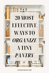 small kitchen pantry organization ideas